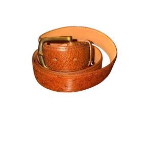 Tecovas Men's OSTRICH Size 42 Belt Snap-Buckle Enclosure 5 Belt Holes